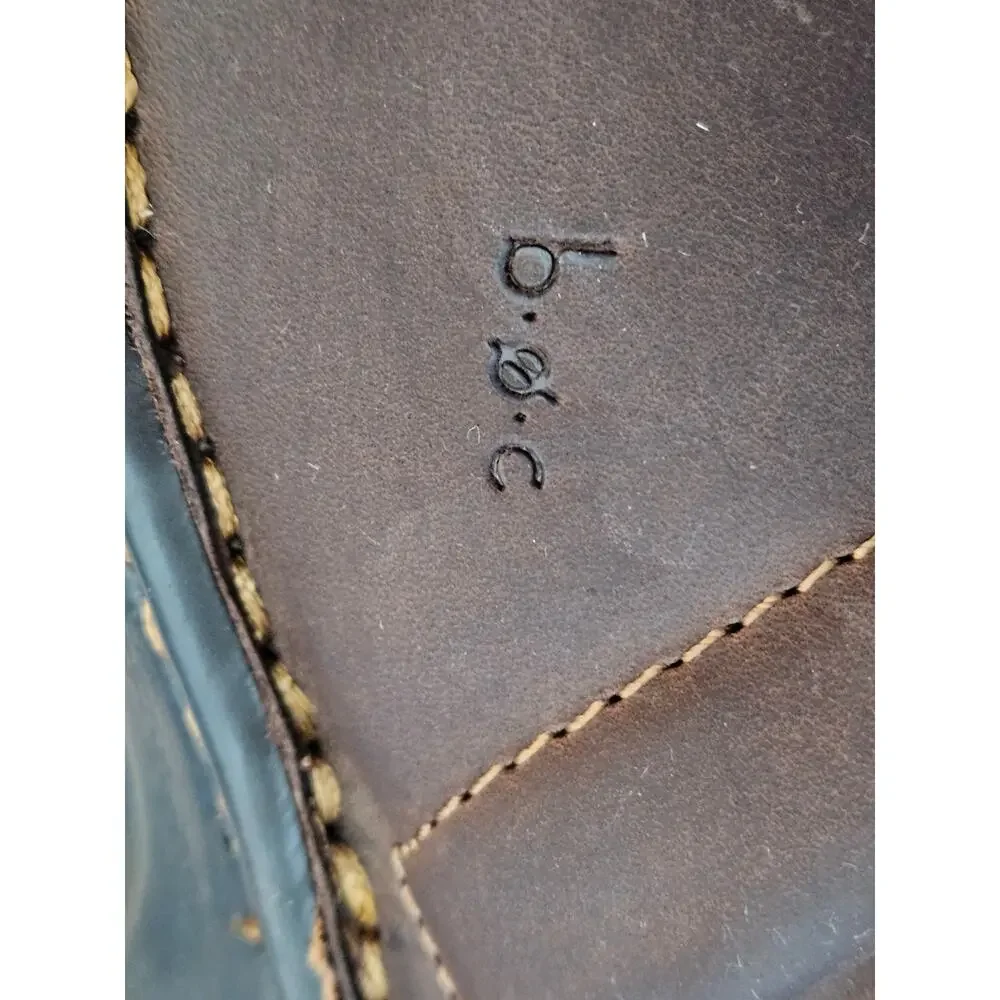 b.o.c Born Concept Brown Leather Comfort Clogs Women’s 7 Wide Slip On Shoes